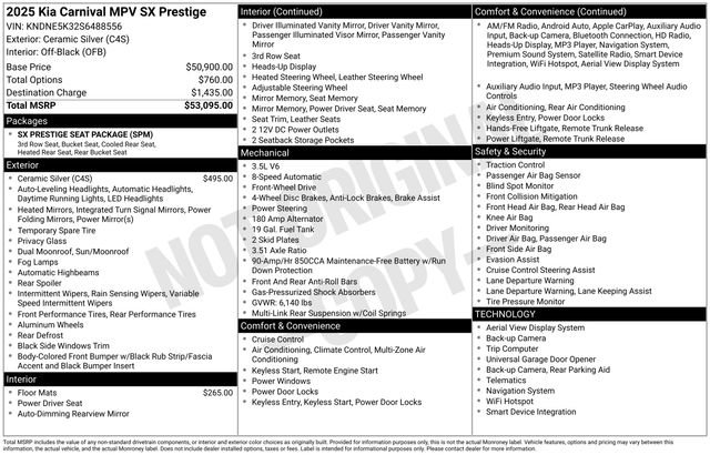 Used 2025 Kia Carnival SX Prestige FWD image 5