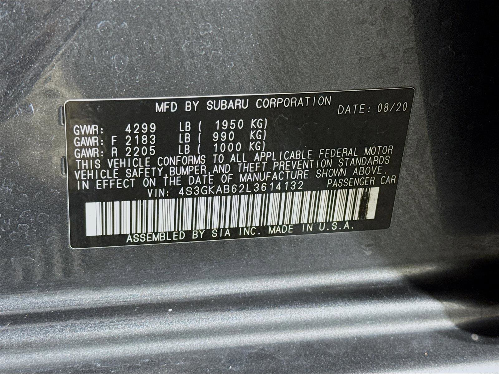 Used 2020 Subaru Impreza 2.0i image 30