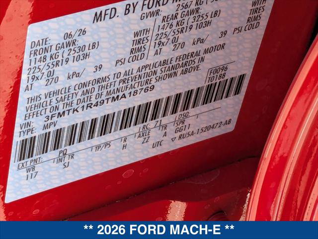 New 2026 Ford Mustang Mach-E Select w/ Comfort Package Lite RWD image 21