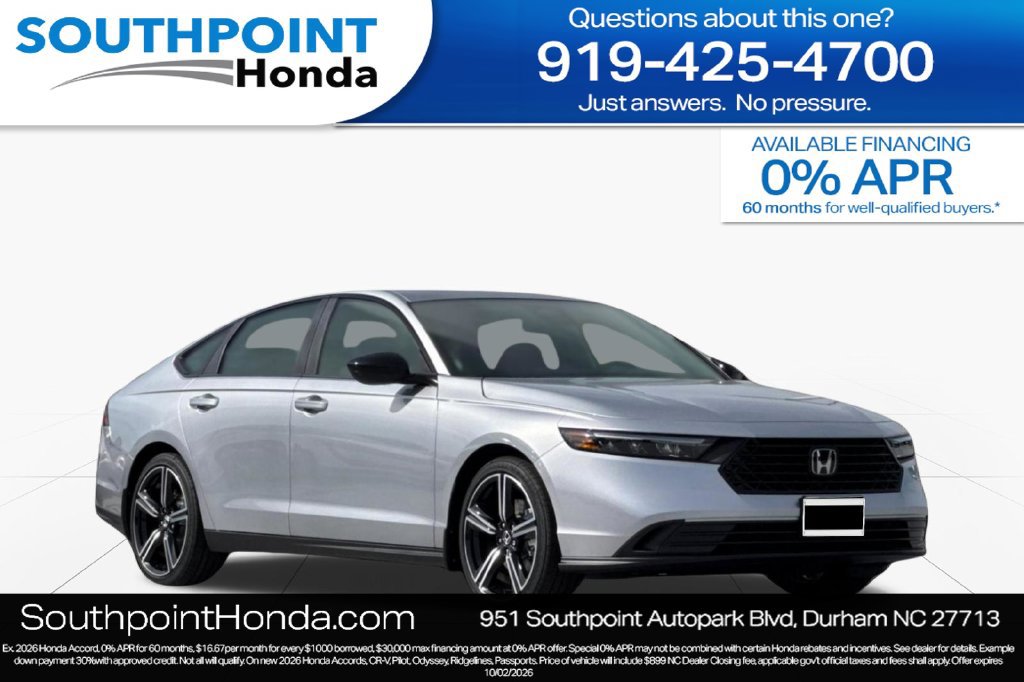 New 2026 Honda Accord Sport