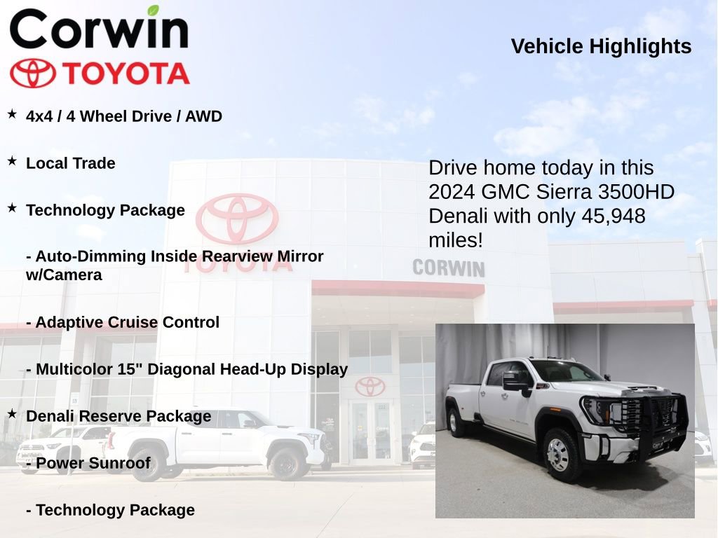 Used 2024 GMC Sierra 3500 Denali w/ Denali Reserve Package AWD/4WD image 6