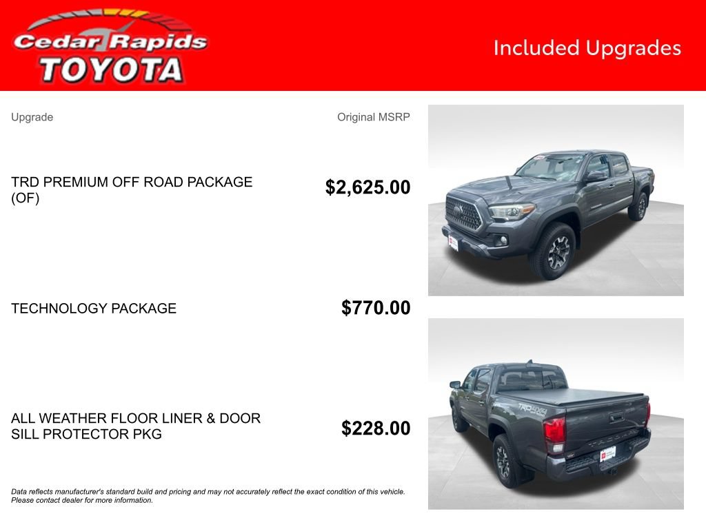 Certified 2018 Toyota Tacoma TRD Off-Road AWD/4WD image 7