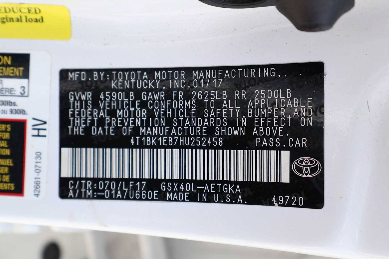 Used 2017 Toyota Avalon XLE Premium FWD image 21