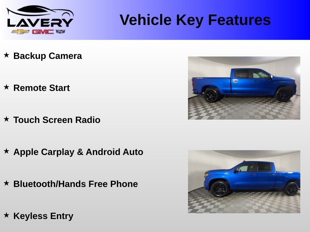 Used 2023 Chevrolet Silverado 1500 Custom w/ LPO, Dark Essentials Package image 2