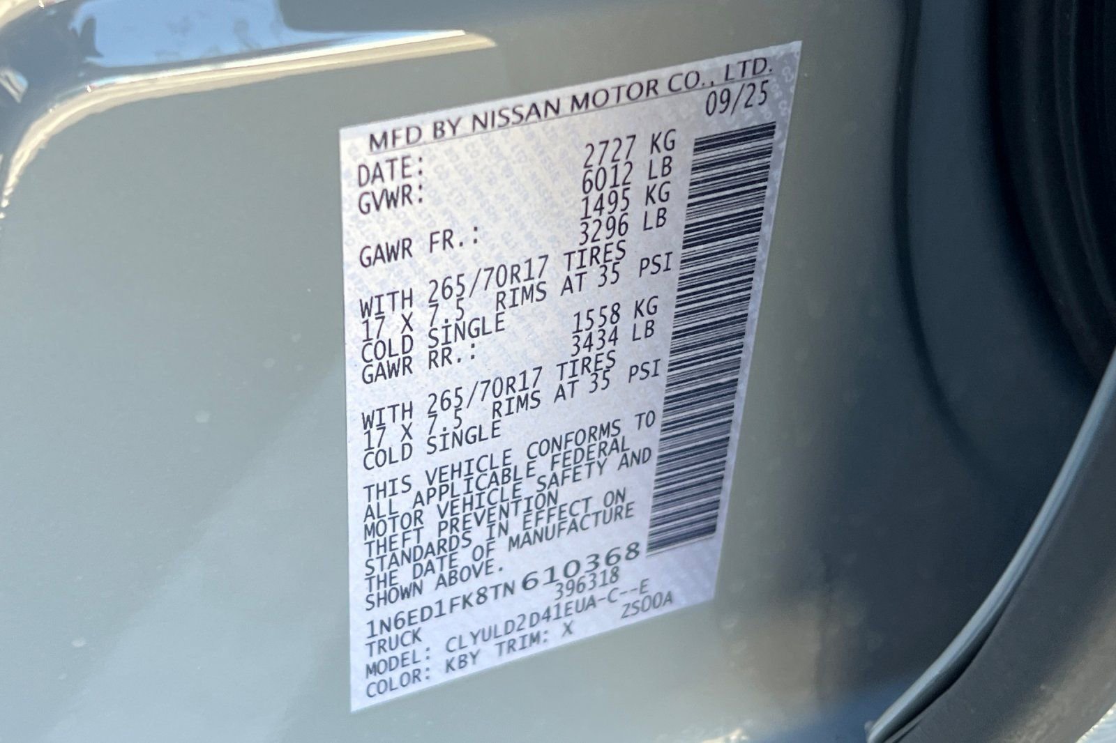 New 2026 Nissan Frontier PRO-4X w/ Pro-4x Convenience Package image 33