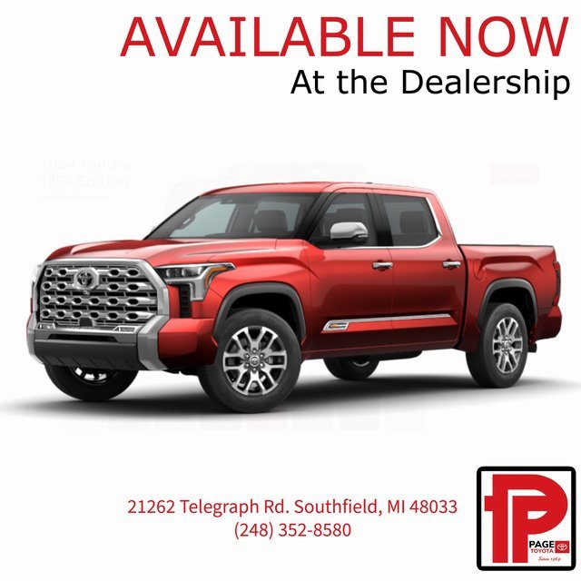 New 2024 Toyota Tundra 1794 Edition
