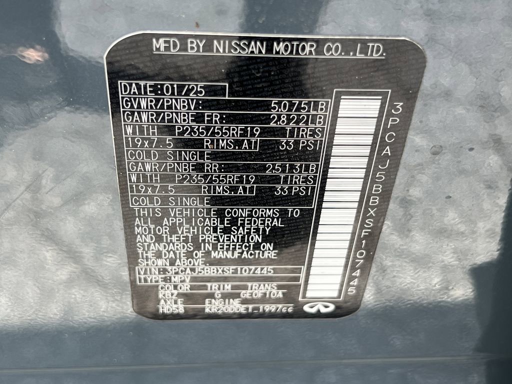 Used 2025 INFINITI QX50 Luxe image 30