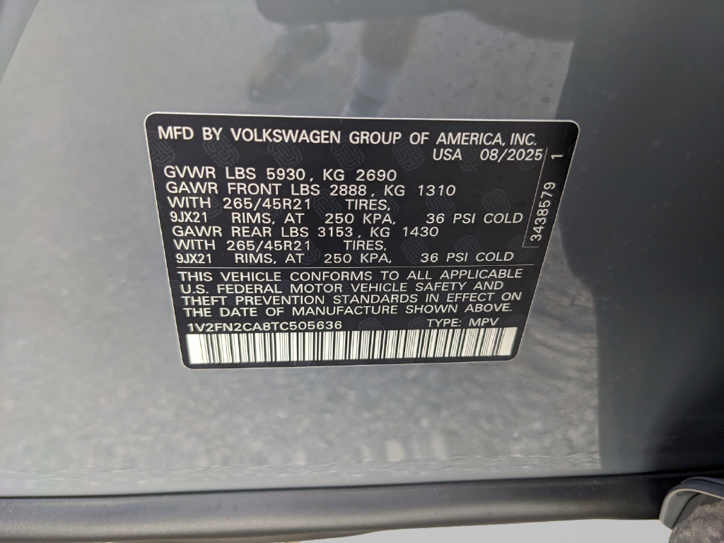 New 2026 Volkswagen Atlas SEL Premium R-Line AWD/4WD image 30