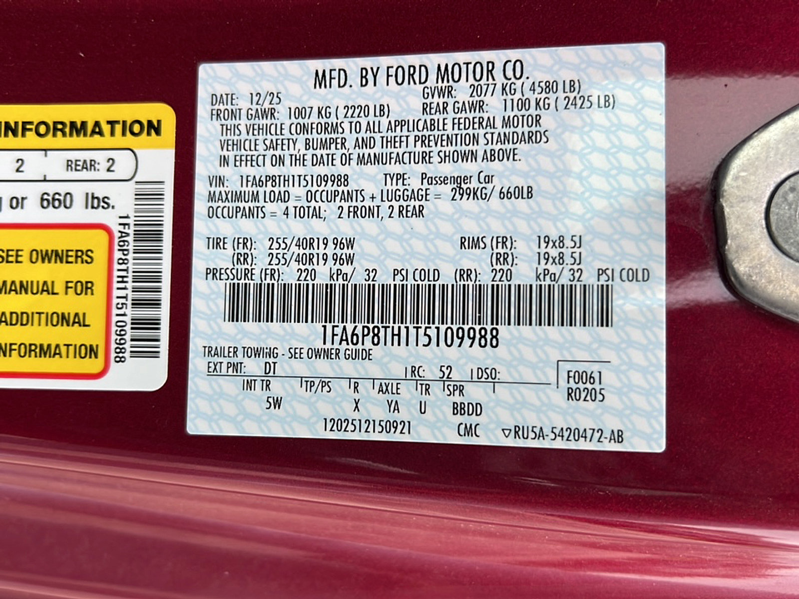 New 2026 Ford Mustang Premium RWD image 26