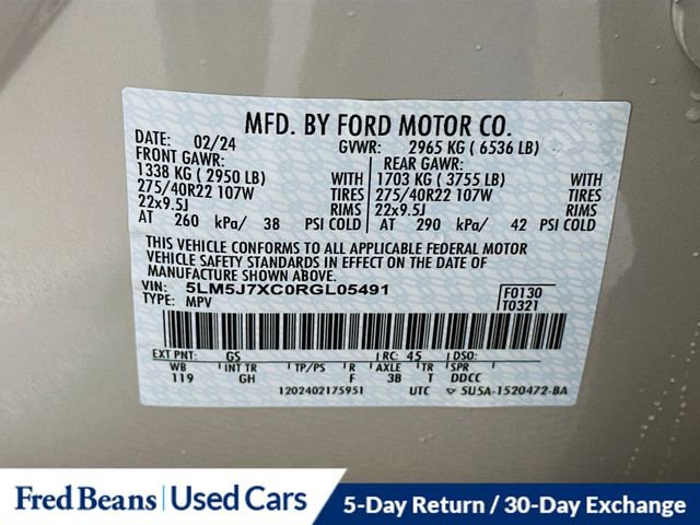 Certified 2024 Lincoln Aviator Reserve w/ Equipment Group 201A image 36