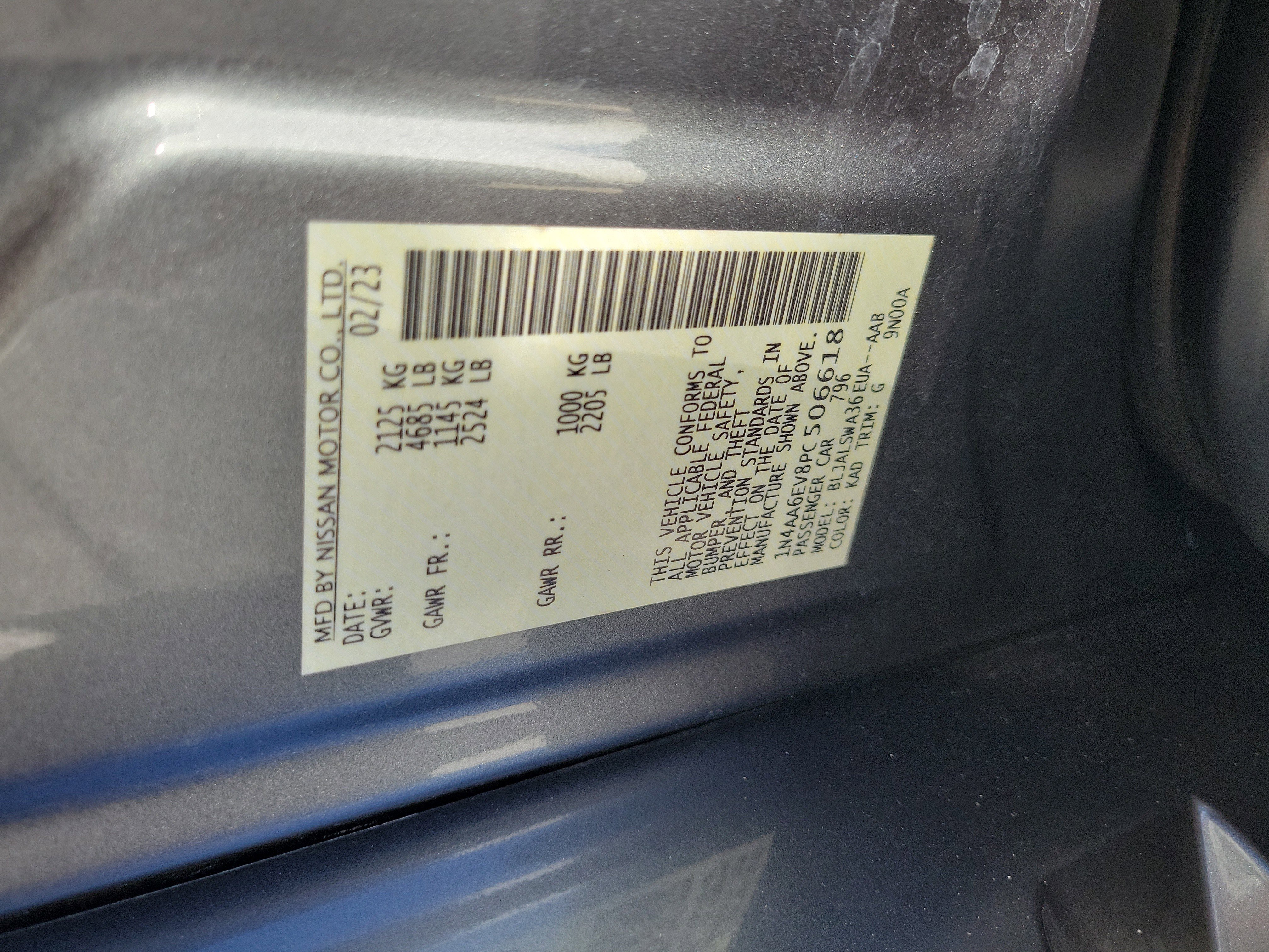 Certified 2023 Nissan Maxima SR w/ Sport Mat Group FWD image 30
