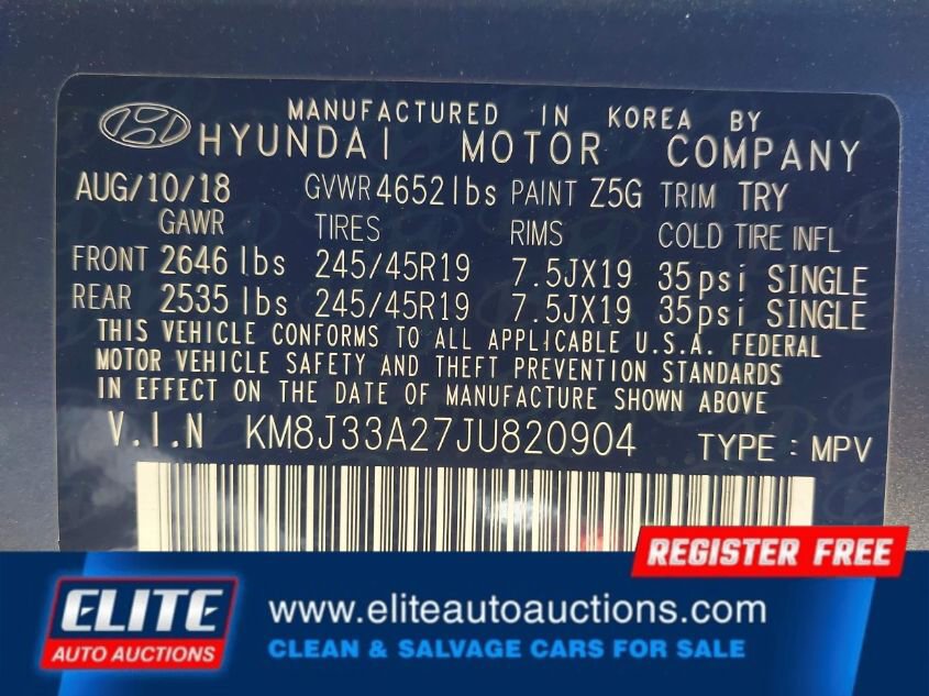 Used 2018 Hyundai Tucson Limited w/ Ultimate Package 02 image 17