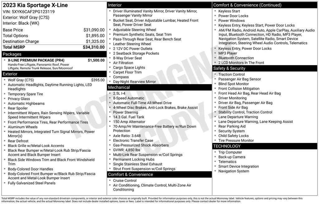 Used 2023 Kia Sportage X-Line w/ X-Line Premium Package image 4