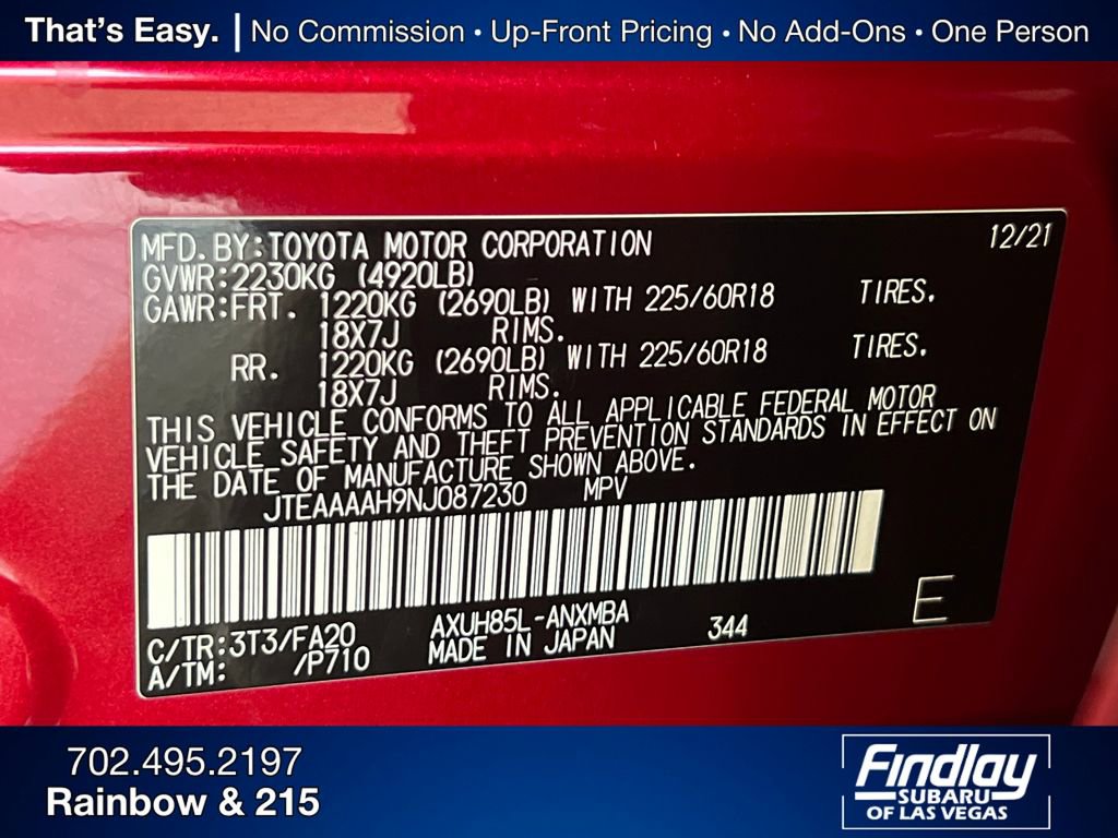 Used 2022 Toyota Venza XLE image 33