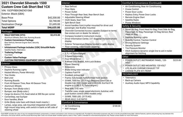 Used 2021 Chevrolet Silverado 1500 Custom w/ Rally Edition video 3