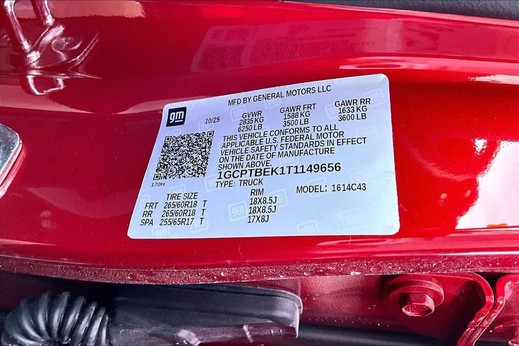 New 2026 Chevrolet Colorado W/T w/ WT Custom Package image 15