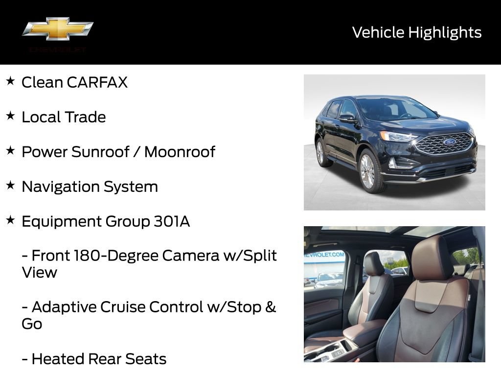 Used 2022 Ford Edge Titanium w/ Equipment Group 301A AWD/4WD image 19