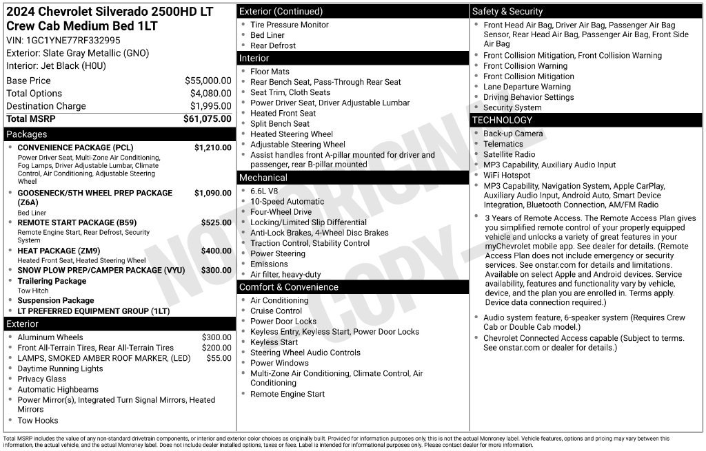 Certified 2024 Chevrolet Silverado 2500 LT w/ Convenience Package AWD/4WD image 34