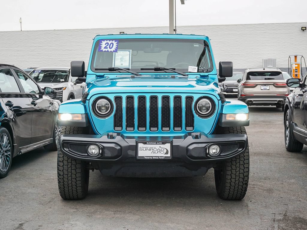 Used 2020 Jeep Wrangler Unlimited Sahara w/ Uconnect 4C Nav & Sound Group AWD/4WD image 2