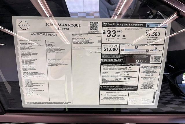 New 2025 Nissan Rogue SV image 36