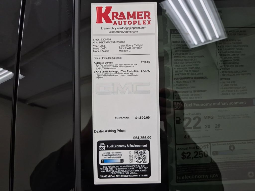 New 2026 GMC Acadia Elevation w/ Black Edition image 35