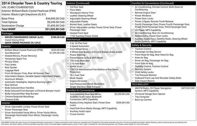 Used 2014 Chrysler Town & Country Touring w/ Driver Convenience Group image 6