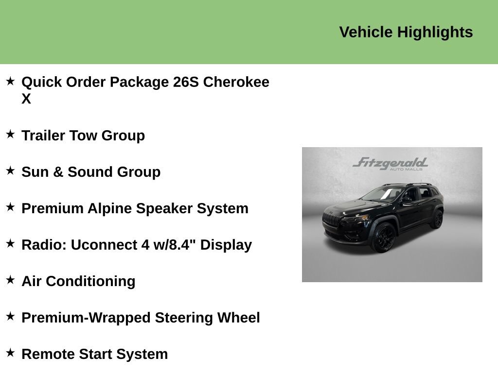 Used 2022 Jeep Cherokee Latitude w/ Sun & Sound Group AWD/4WD image 9