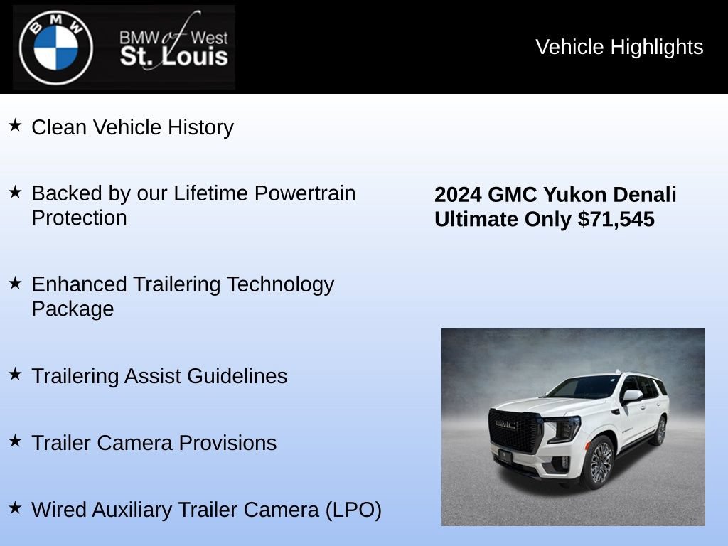 Used 2024 GMC Yukon Denali Ultimate AWD/4WD image 8