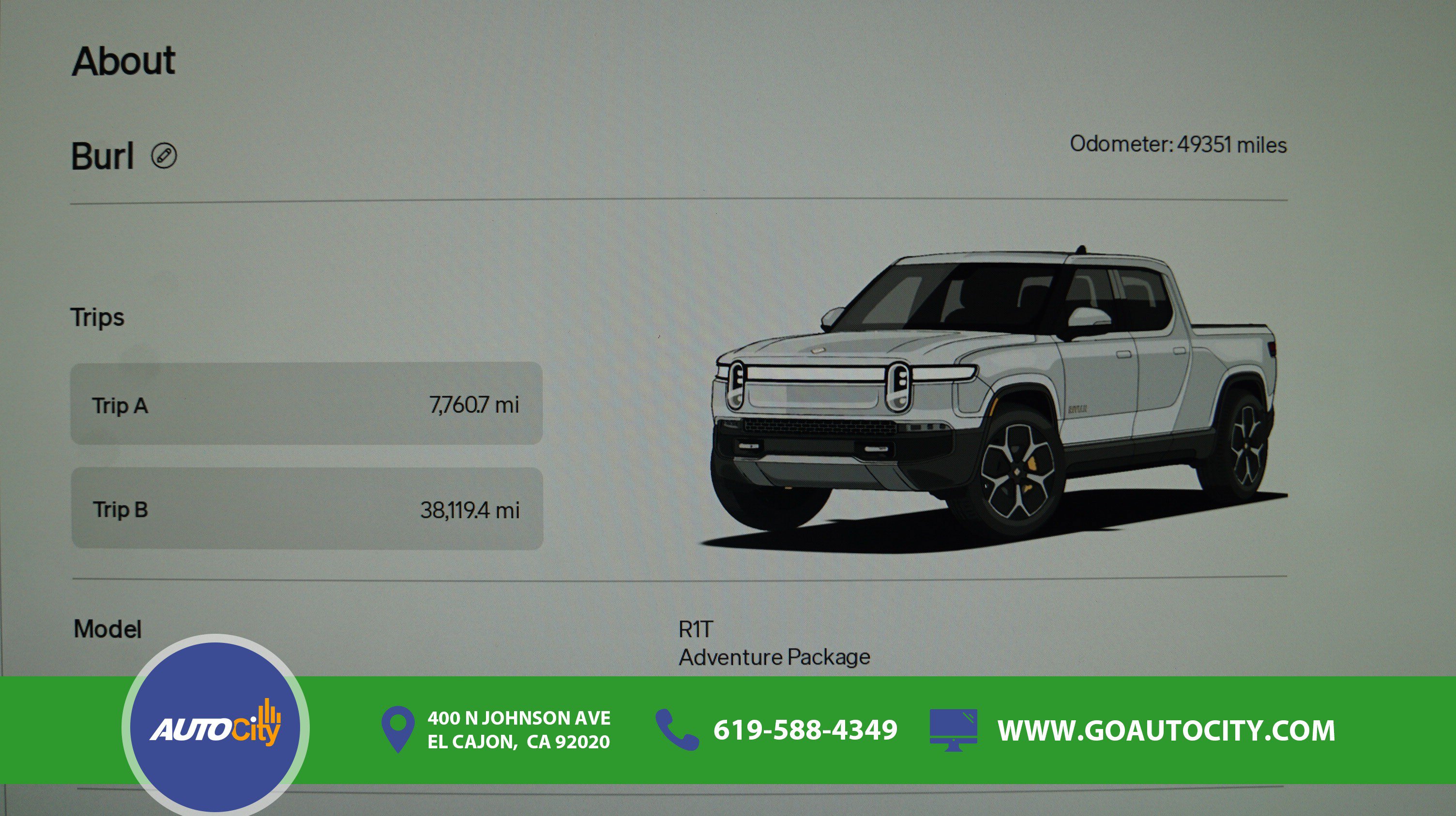 Used 2022 Rivian R1T Adventure AWD/4WD image 3