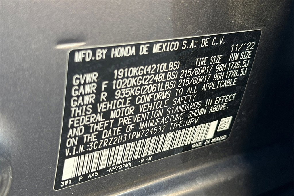 Certified 2023 Honda HR-V LX image 33