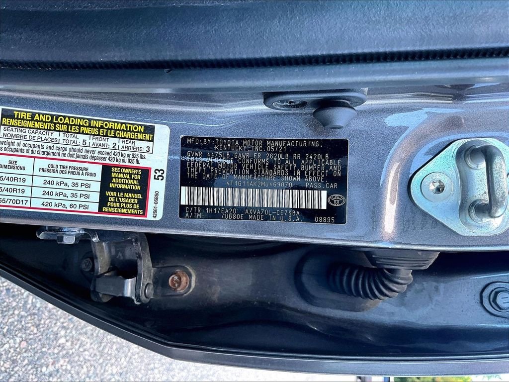 Used 2021 Toyota Camry SE w/ TRD Appearance Package (TMS) FWD image 9