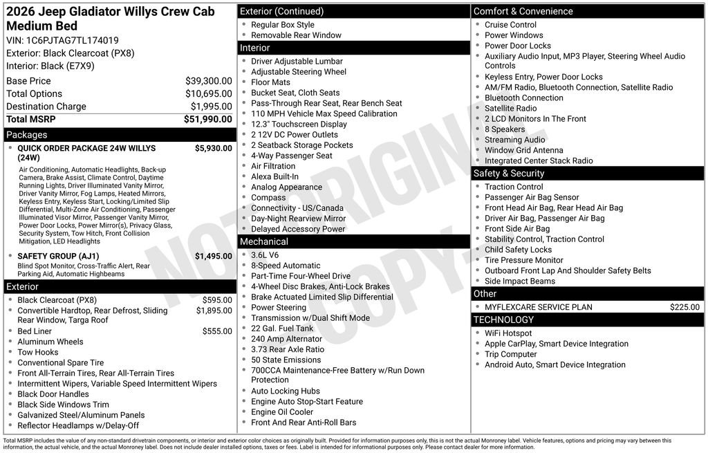 New 2026 Jeep Gladiator Willys image 7