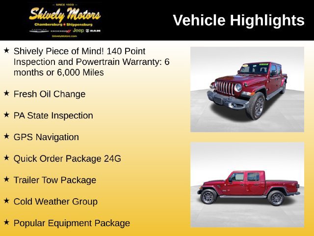 Certified 2021 Jeep Gladiator Overland w/ Popular Equipment Package AWD/4WD image 7