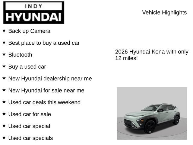 Used 2026 Hyundai Kona SEL Sport AWD/4WD image 7