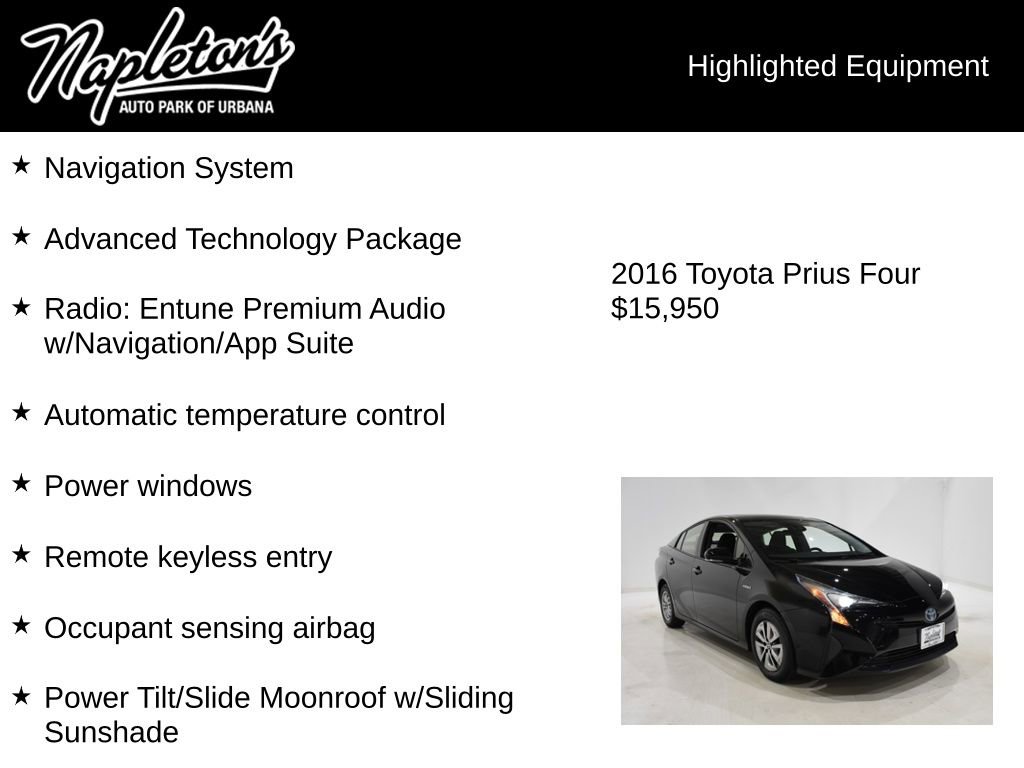 Used 2016 Toyota Prius Four image 15