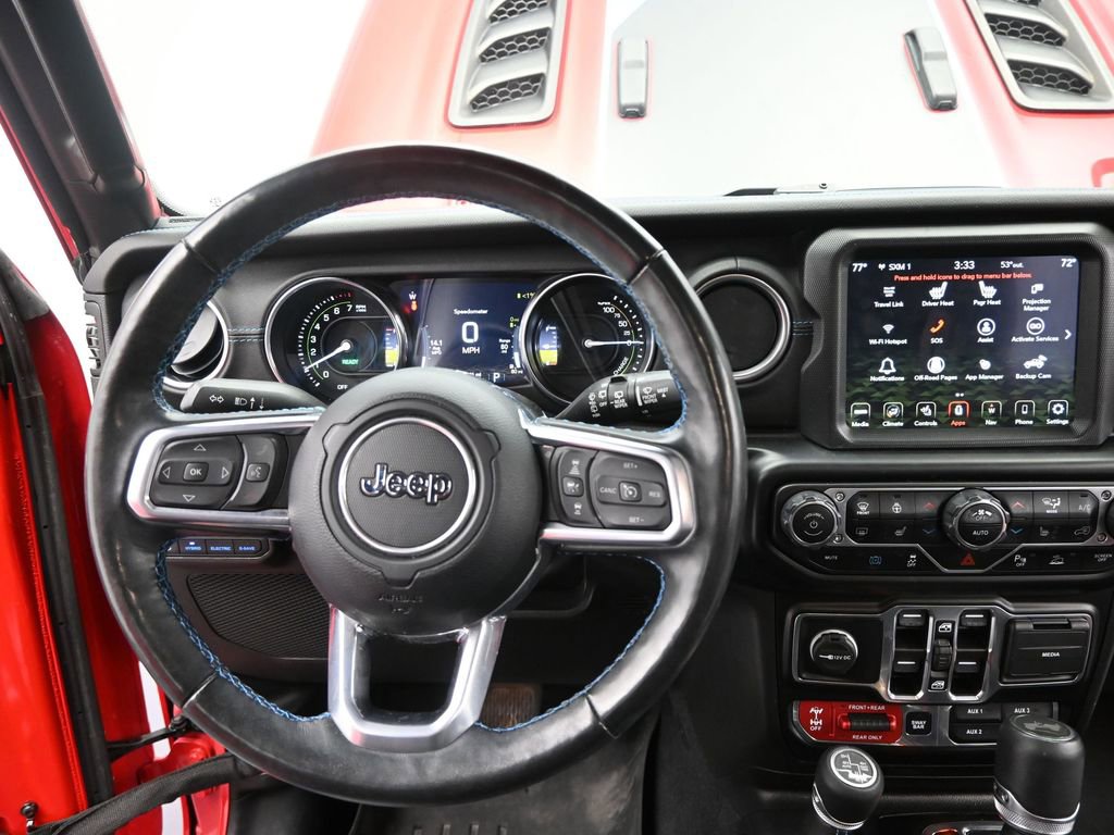 Used 2022 Jeep Wrangler Unlimited Rubicon 4xe w/ Steel Bumper Group image 32