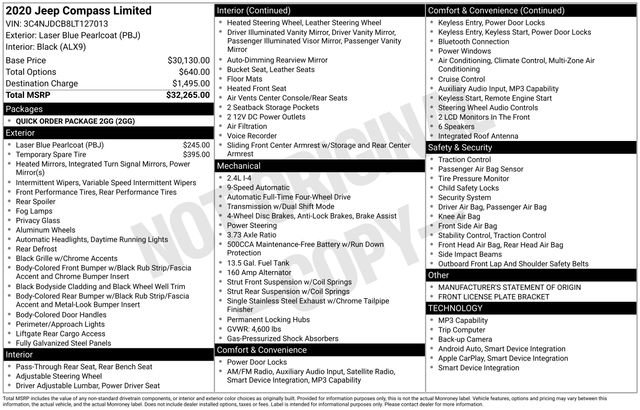 Used 2020 Jeep Compass Limited image 15