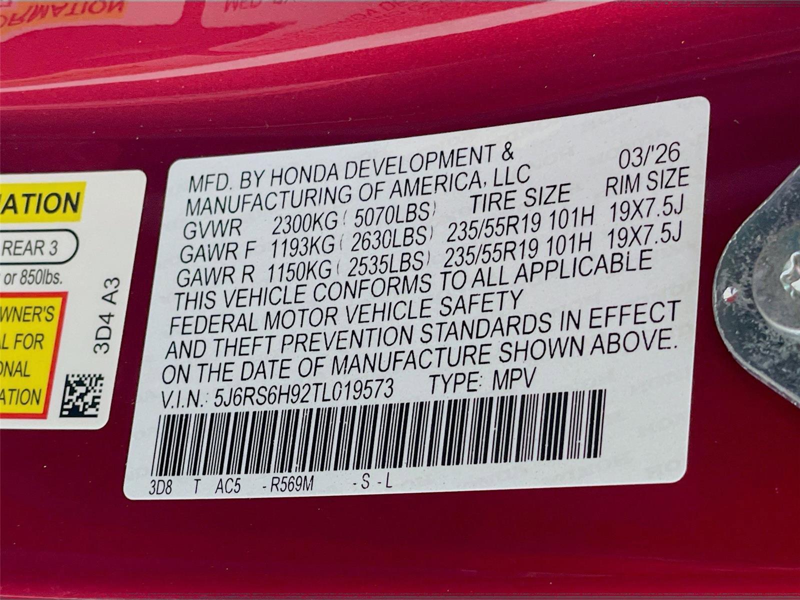 New 2026 Honda CR-V Sport Touring image 25