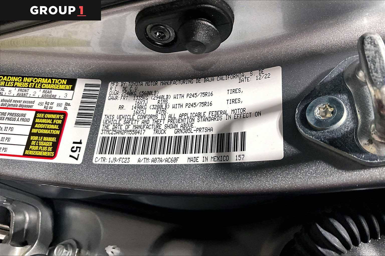 Certified 2023 Toyota Tacoma SR5 AWD/4WD image 37