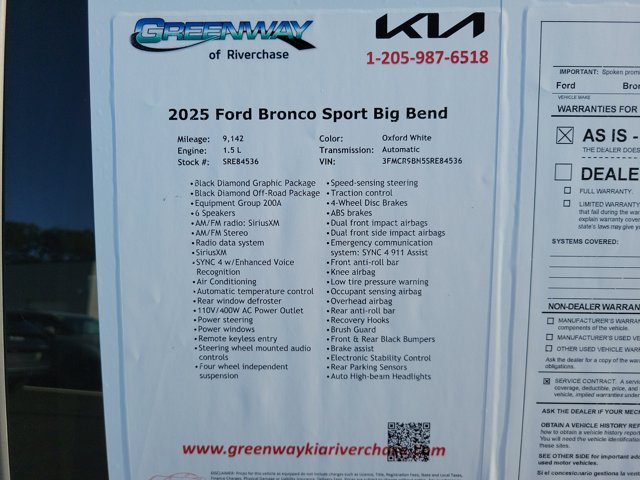 Used 2025 Ford Bronco Sport Big Bend AWD/4WD image 35