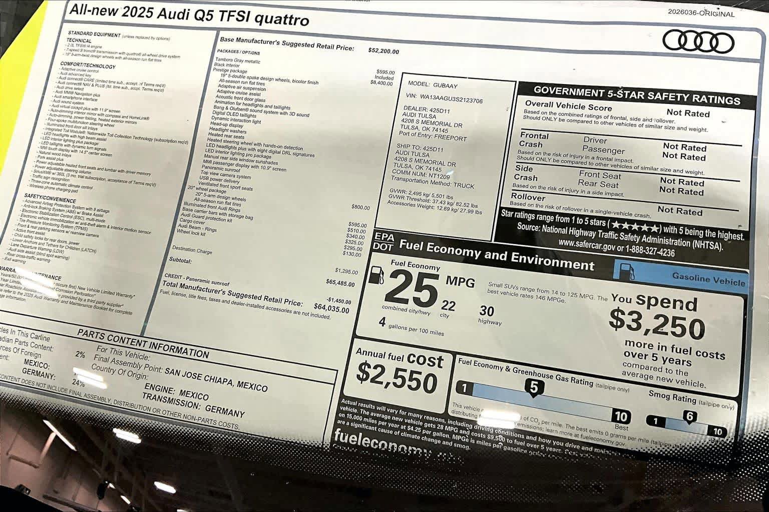Used 2025 Audi Q5 Prestige AWD/4WD image 16