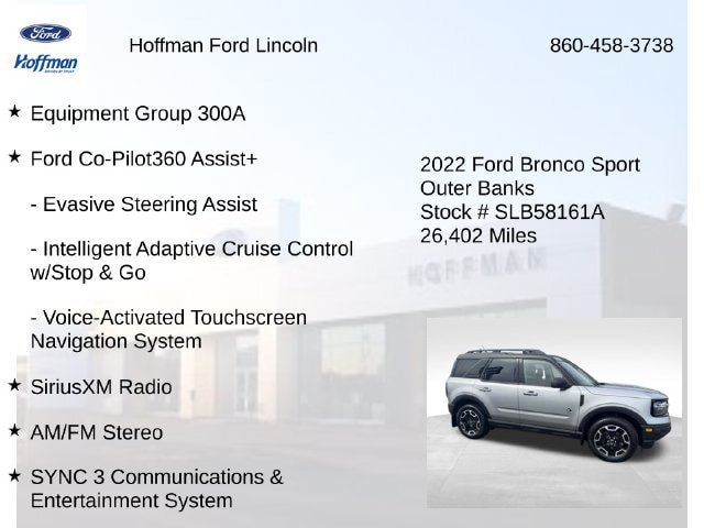 Certified 2022 Ford Bronco Sport Outer Banks AWD/4WD image 6