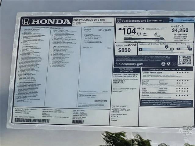 New 2026 Honda Prologue Touring image 18