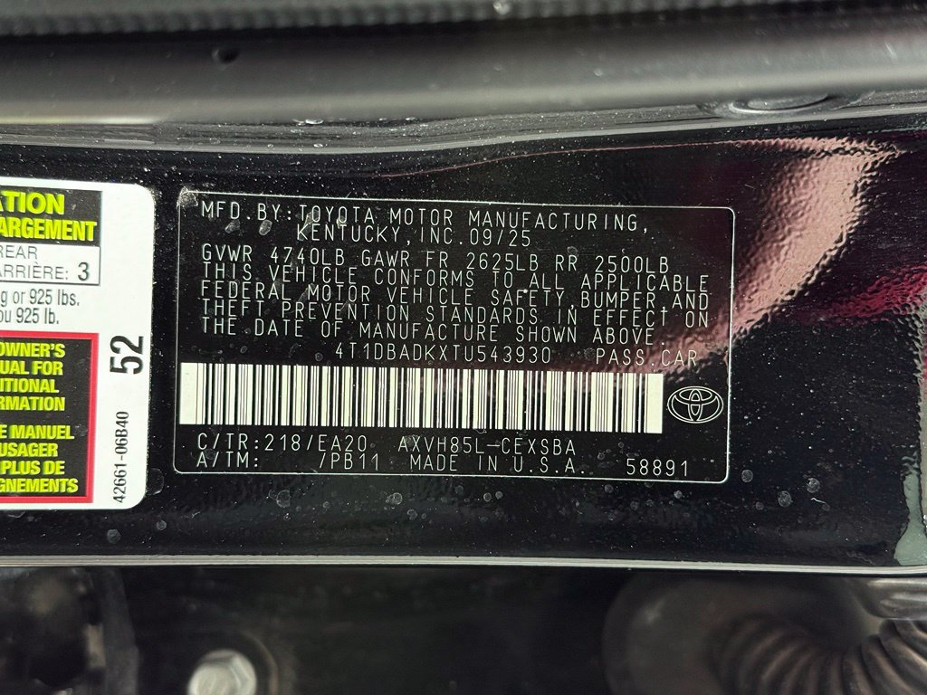 Certified 2026 Toyota Camry SE w/ Convenience Package AWD/4WD image 29