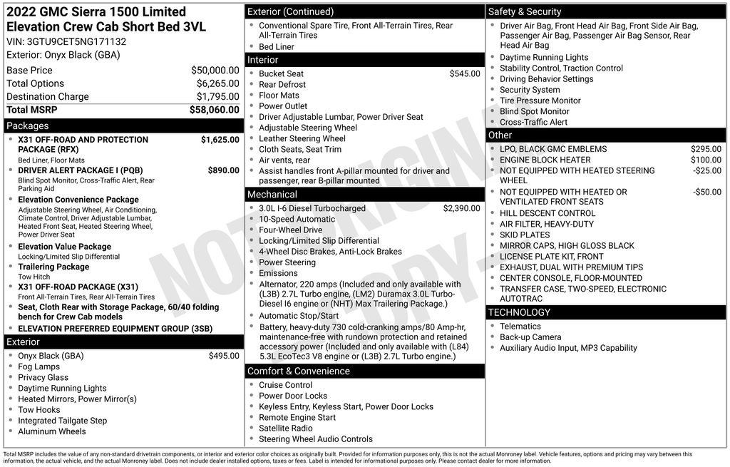 Used 2022 GMC Sierra 1500 Elevation AWD/4WD image 35