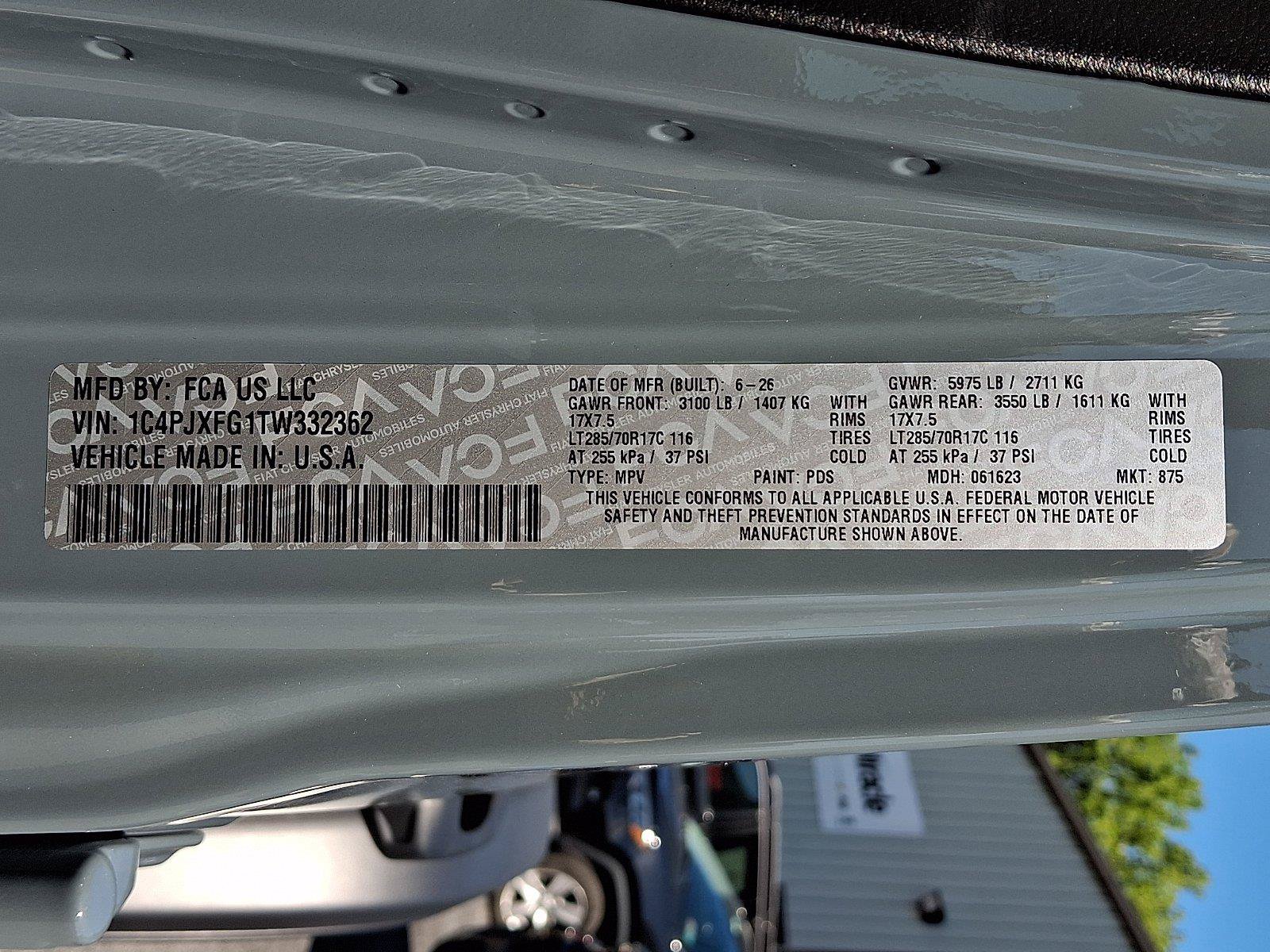 New 2026 Jeep Wrangler Unlimited Rubicon w/ Safety Group AWD/4WD image 16