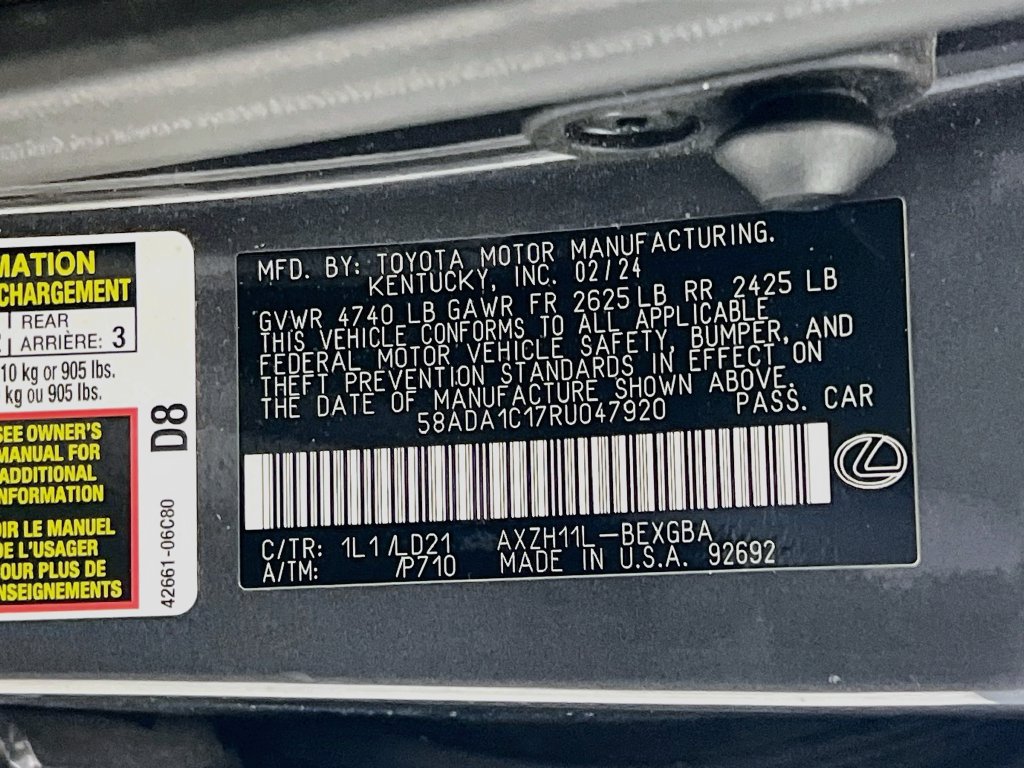 Used 2024 Lexus ES 300h w/ Premium Package FWD image 13