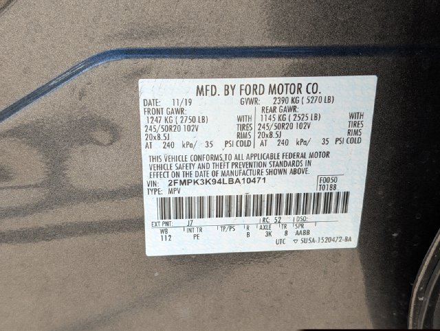 Used 2020 Ford Edge Titanium w/ Equipment Group 301A FWD image 31