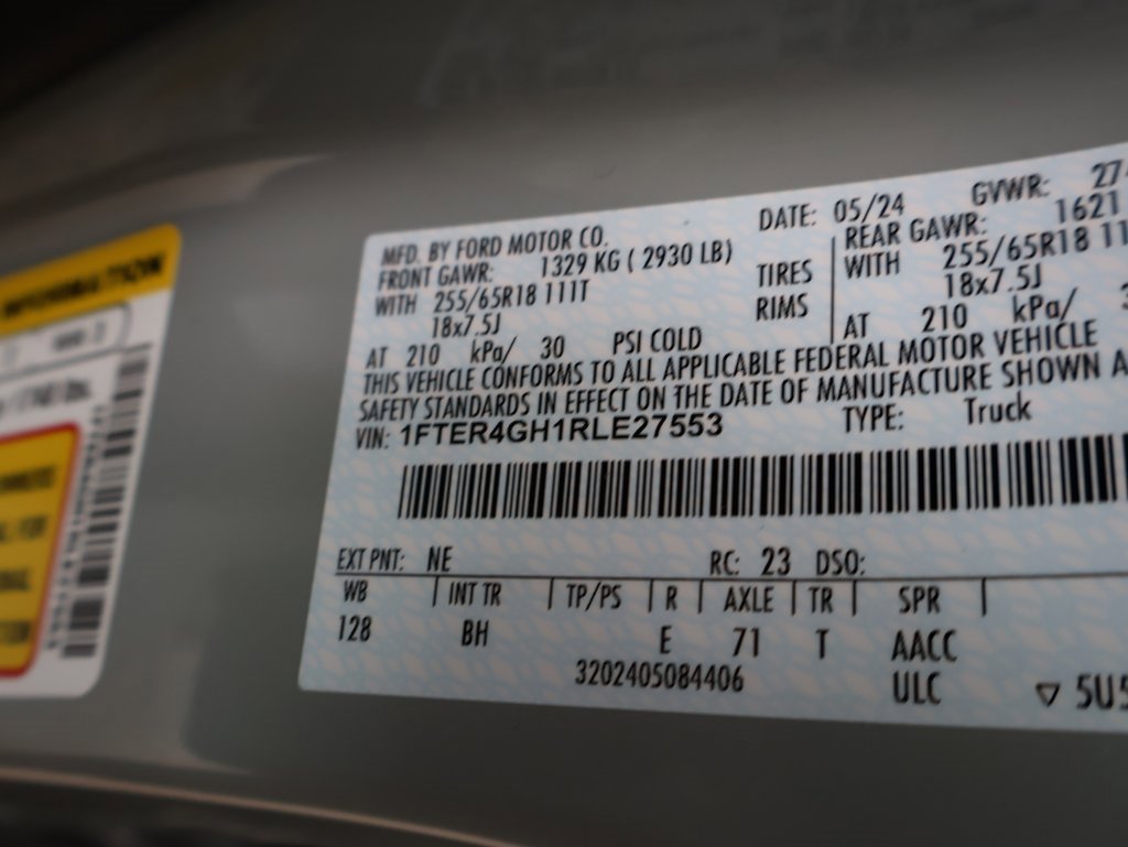 Used 2024 Ford Ranger XLT w/ Equipment Group 301A High image 39