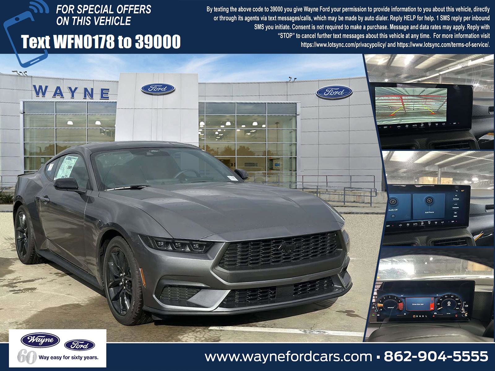 New 2026 Ford Mustang Coupe w/ Mustang Nite Pony Package image 1